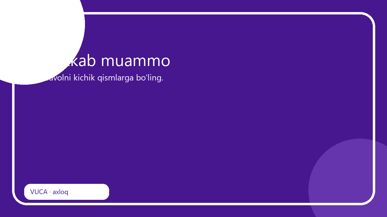 Murakkab muammo